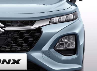 Brilliant Front Lamps Dilengkapi LED Daytime Running Lamp dan dual-stage high/low beam headlamps yang menawan, untuk membantu meningkatkan jarak pandang saat mengemudi.