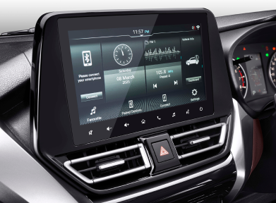 Marvelous 9” Touchscreen Head Unit (SGX & GX Only) Apa pun ponsel pintar Anda, nikmati sistem infotainment yang membuat setiap perjalanan lebih menyenangkan, sekaligus